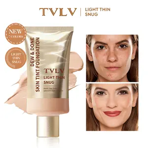 Dew & Done Light Thin Snug Foundation - Ultra-Light Breathable Texture, Waterproof Sweatproof Full Coverage, Ideal for Dry Skin, Daily Commute & Errands, Concealer Makeup, Cosmetic, Gentle