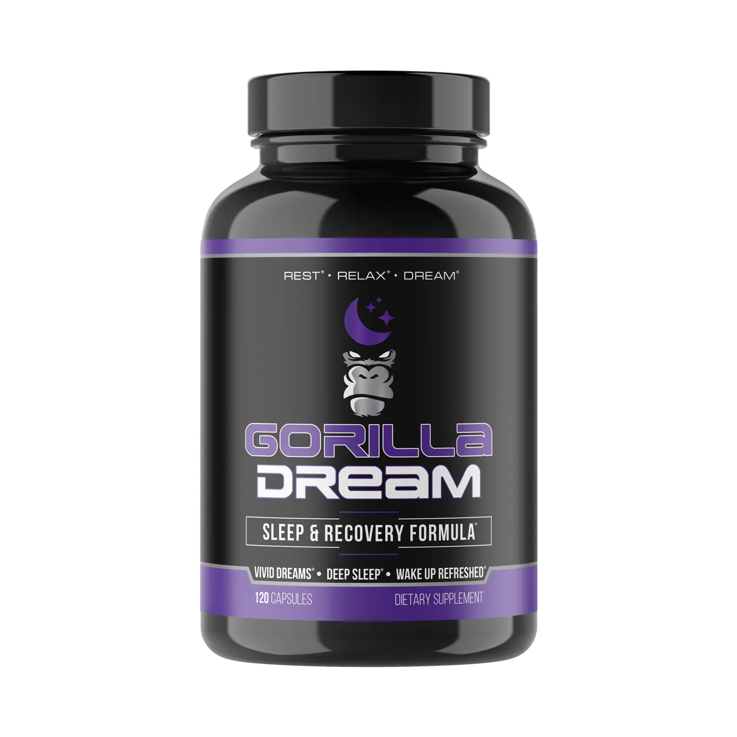 Gorilla Dream - Sleep & recovery Formula - 120 Capsules (30 Servings) Gorilla Dream - Sleep & recovery Formula - 120 Capsules (30 Servings)
