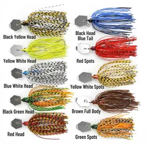 3Pcs Chatterbait Bladed Jig Fishing Lures, Multi-Color Kits, Irresistible Vibrating Action, Sticky-Sharp Heavy-Wire Needle Point Hooks, Includes Storage Box