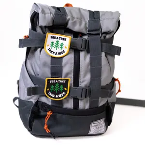 K9 Sport Sack See A Tree Take A Wee Arch Patch 100% Recycled Material Hook Loop Backing 2x2.25 Inches Made In USA