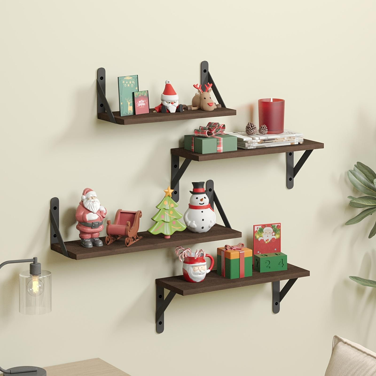 4pcs Floating Shelves, Wall Decoration Shelves, Wall Mounted Shelves, For Room Decor, Wall Dresser,