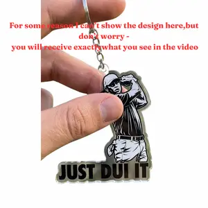 [HOT KEYCHAIN] Funny Tiger Woods Mugshot Just Dui Style Acrylic Keychain, Golf Keychain