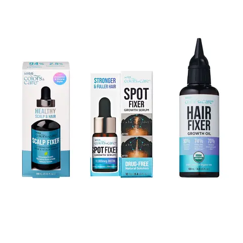 KISS Colors & Care Healthy Hair Fixation Trio Bundle