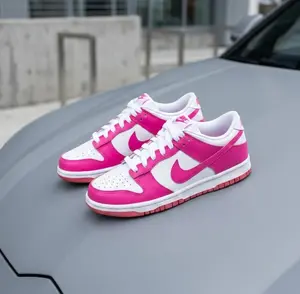 Nike Dunk Low Barbie Laser Fuchsia Pink FB9109-102 GS Womens Fashion Sneakers New