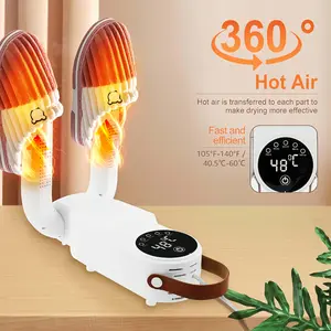 [Extra Large Shoe Dryer] Extra Large Foldable Shoe Dryer with Constant Temperature Control | Intelligent Timer, Flame Retardant Material, Safe & Quiet Operation for All Seasons, Ideal for Home Use, White, Allweathert Multifunction Household Items