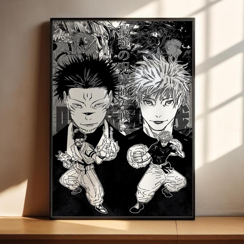 [ Sale Up To 50%] [ Free ship] Jujutsu Kaisen Anime Poster - JJK Ryomen Sukuna Gojo Satoru Fight Anime Art Print Anime Gifts _Poster Unframed