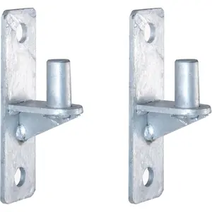 Wall Mount Gate Hinge Chain Link Fence Gate Hinges with 5/8 Hinge Pin (2 Pcs)