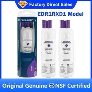 NSF Certified Brand Genuine EDR1RXD1 Refrigerator Water Filter Compatible with Whirlpool W10295370A Everydrop Filter 1, EDR1RXD1B, W10295370, WHR1RXD1, KAD1RXD1, P4RFKB2, P8RFWB2L, 46-9930, 46-9081