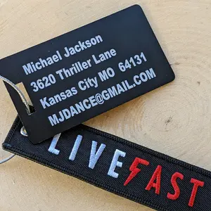 Personalized Luggage Tags with Keychain