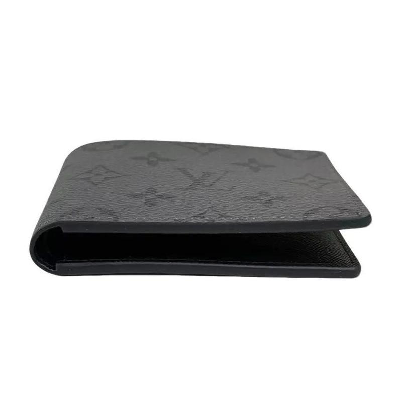 Pre-owned Louis Vuitton Leather Small Leather Goods Monogram Canvas Navy Wallet with Classic Logo Design and Durable Canvas Material