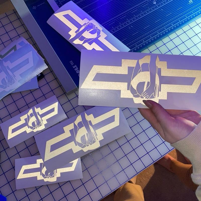 Chevy girl car decal