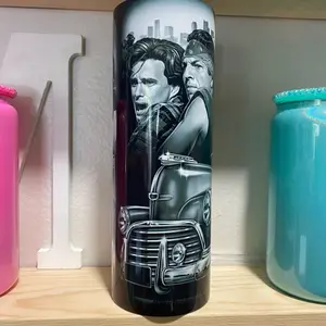 Tumbler cup blood in and blood out design