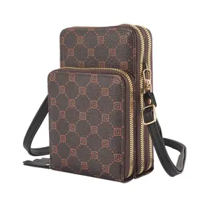 SUGU Print Small Triple Compartment Crossbody Bag