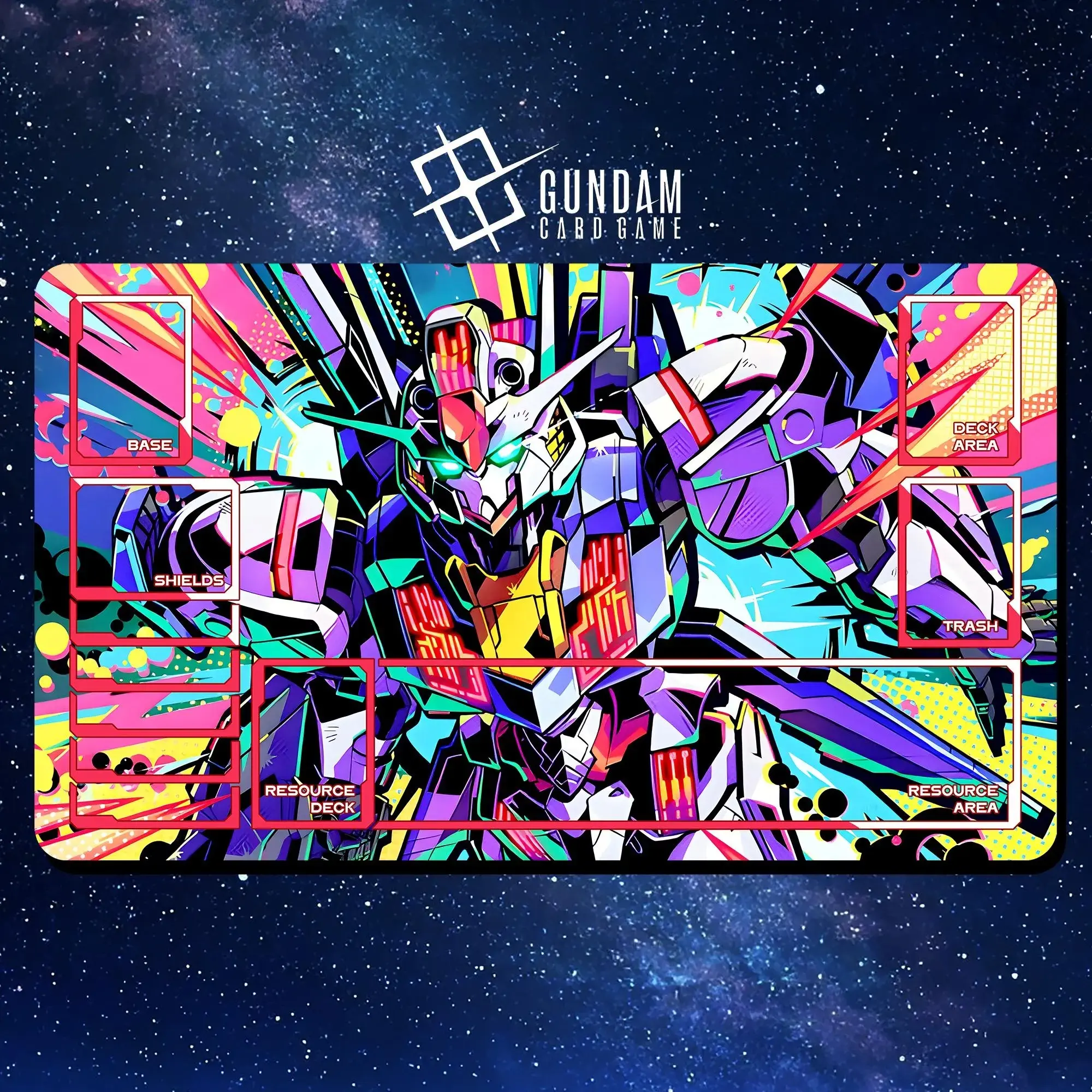 Gundam Aerial Rebuild Parallel, Playmat Gundam Card Game