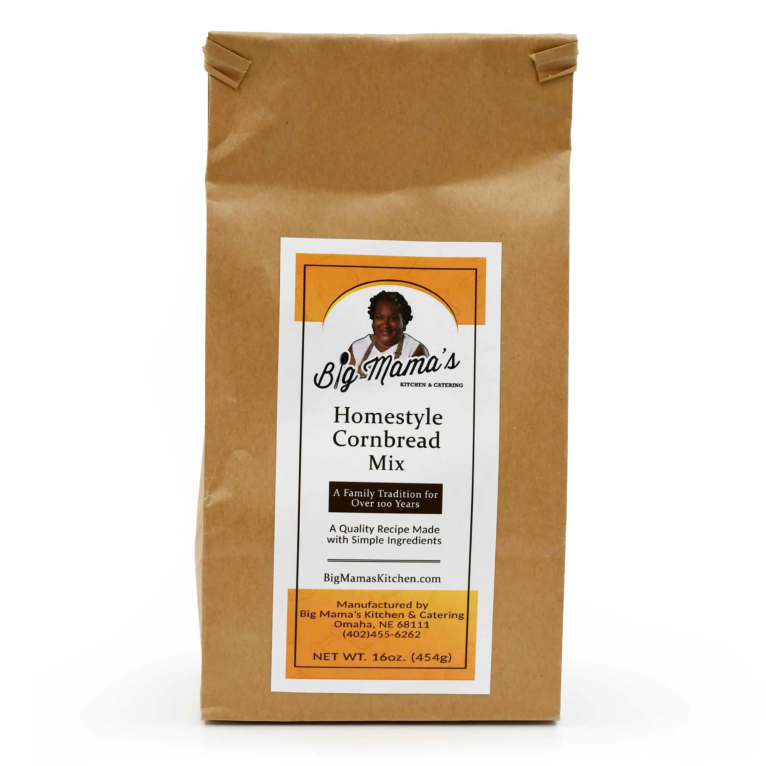 Homestyle Cornbread Mix | 16 oz | Big Mama's Kitchen & Catering