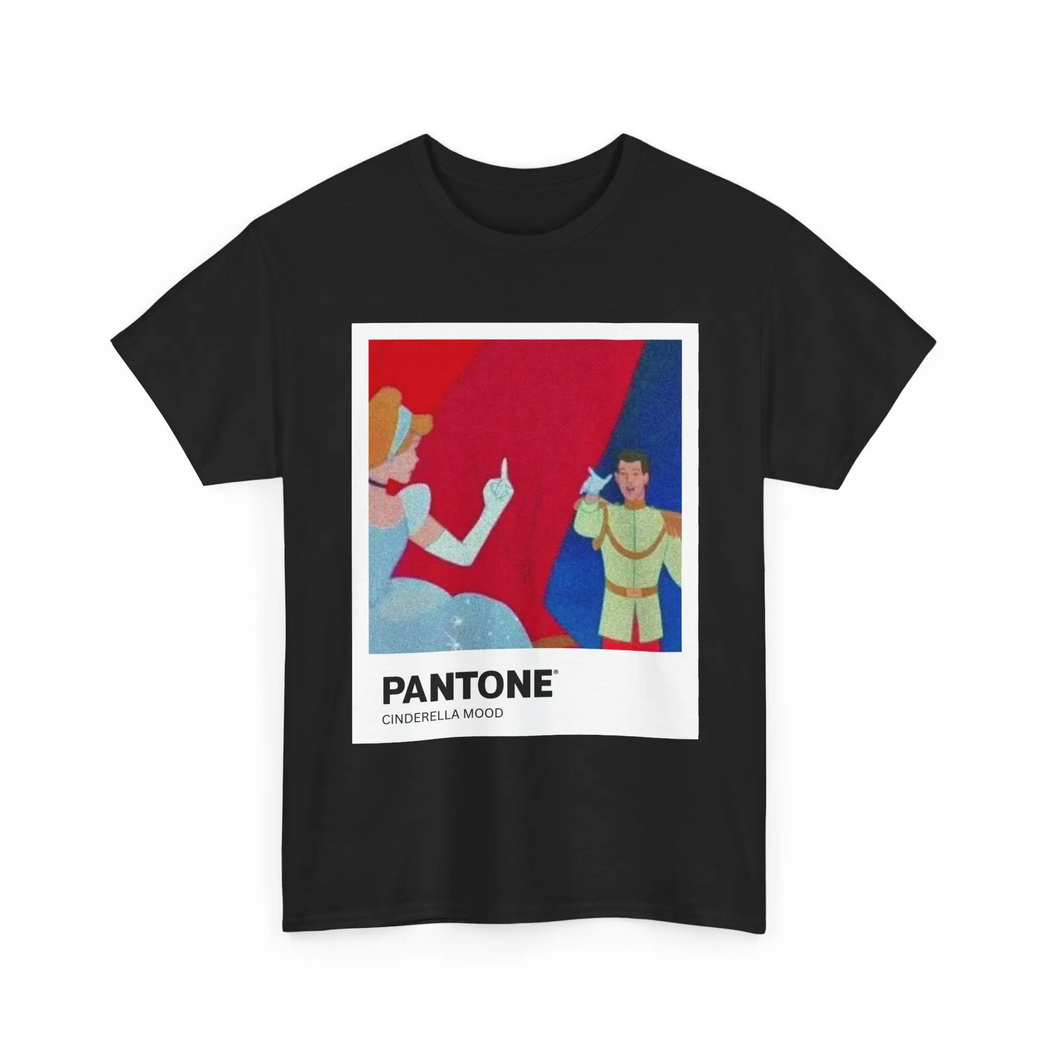 Cinderella Pantone Print Tee | Fairytale Princess Illustration
