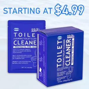 【Guest Bath Must-Have】Magic Toilet Foaming Cleaner Kit - 2 Scents (Floral & Ocean) - Monthly Maintenance (5-Pack) or Heavy Duty Deep Clean Bag - No-Scrub Stain Remover for Home, RV & Travel outdoorfun