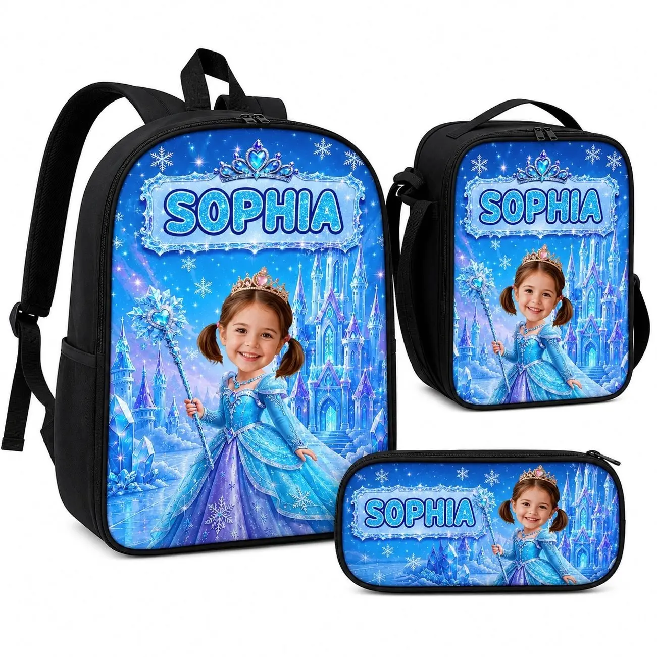 Custom Photo Kids Front Printed Backpack - Personalized Back To School Gifts For Kids - Believe In Your Magic