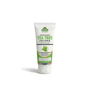 Spa & Salon Tea Tree Facial Scrub - Gentle Exfoliation with Tea Tree Oil for Clearer Smoother Skin - Cleansing & Purifying