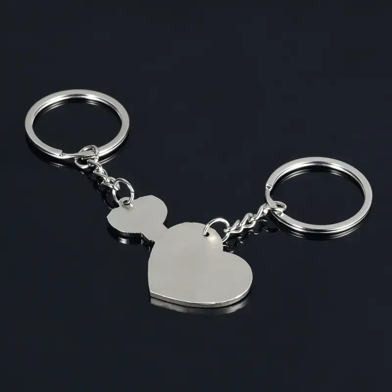 Heart shaped keychain, cute couple keychain, couple accessory gift Heart shaped keychain, cute couple keychain, couple accessory gift