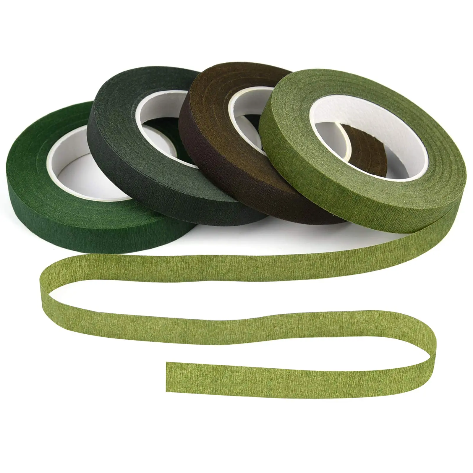 3 Rolls Garden Plant Tape, Bouquet Stem Wrapping Floral Tape, Flower Shop DIY Craft Decoration Material, Perfect for Valentine's Day, Mother's Day, Easter, Wedding, Adhesive Tape