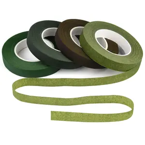 3 Rolls Garden Plant Tape, Bouquet Stem Wrapping Floral Tape, Flower Shop DIY Craft Decoration Material, Perfect for Valentine's Day, Mother's Day, Easter, Wedding, Adhesive Tape