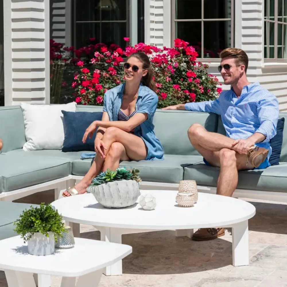 Ledge Lounger Mainstay Outdoor Round Coffee Table 35" | UV20 HDPE