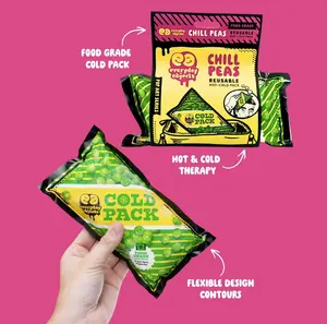 Everyday Objects Chill Peas Novelty Reusable Hot Cold Pack Fun Functional Pea Pod for Food and Boo Boos with Flexible Fit Non Toxic