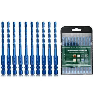 5mm Masonry Drill Bit Set  3/16" Concrete Drill Bit Set- Ceramic Brick Drill Bit Hex Shank for Glass, Soft Ceramic Tile, Mirror, Plastic.