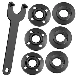 7 PCS Angle Grinder Nut Angle Grinder Flange Wrench,5/8-11 Flange Metal Lock Nut,Grinder Parts for Dewalt Milwaukee Makita 193465-4 Compatible with Bosch Black & Decker Ryobi 4.5" 5"