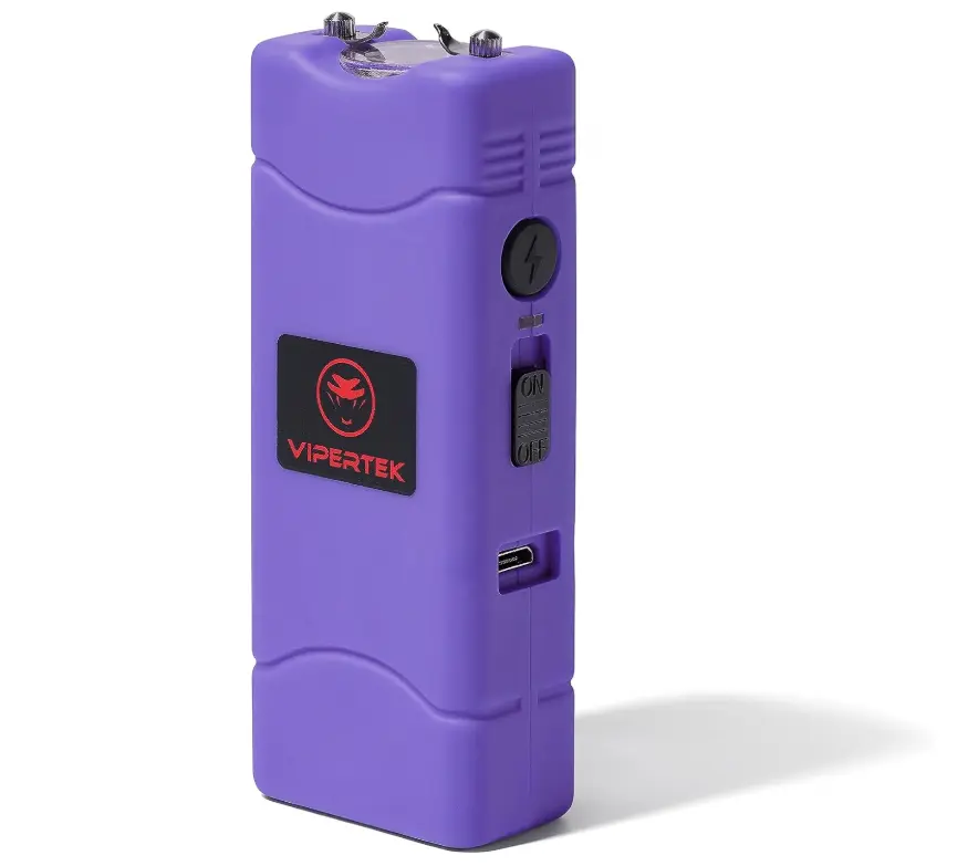 VIPERTEK VTS  881 PURPLE Multi-Functional Pocket-Sized LED Flashlight with USB Rechargeable Battery for Camping