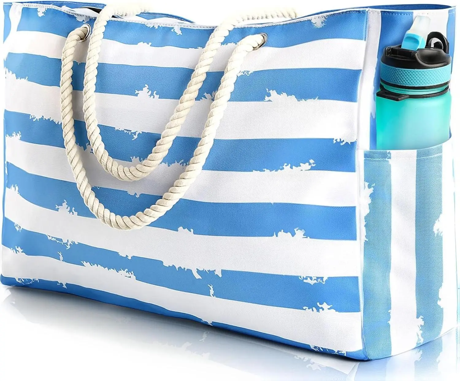 Large Beach Bag for Women & Men, Beach Bags Waterproof Sandproof, Travel Tote Bag, Swim Pool Bag for Family Outdoor