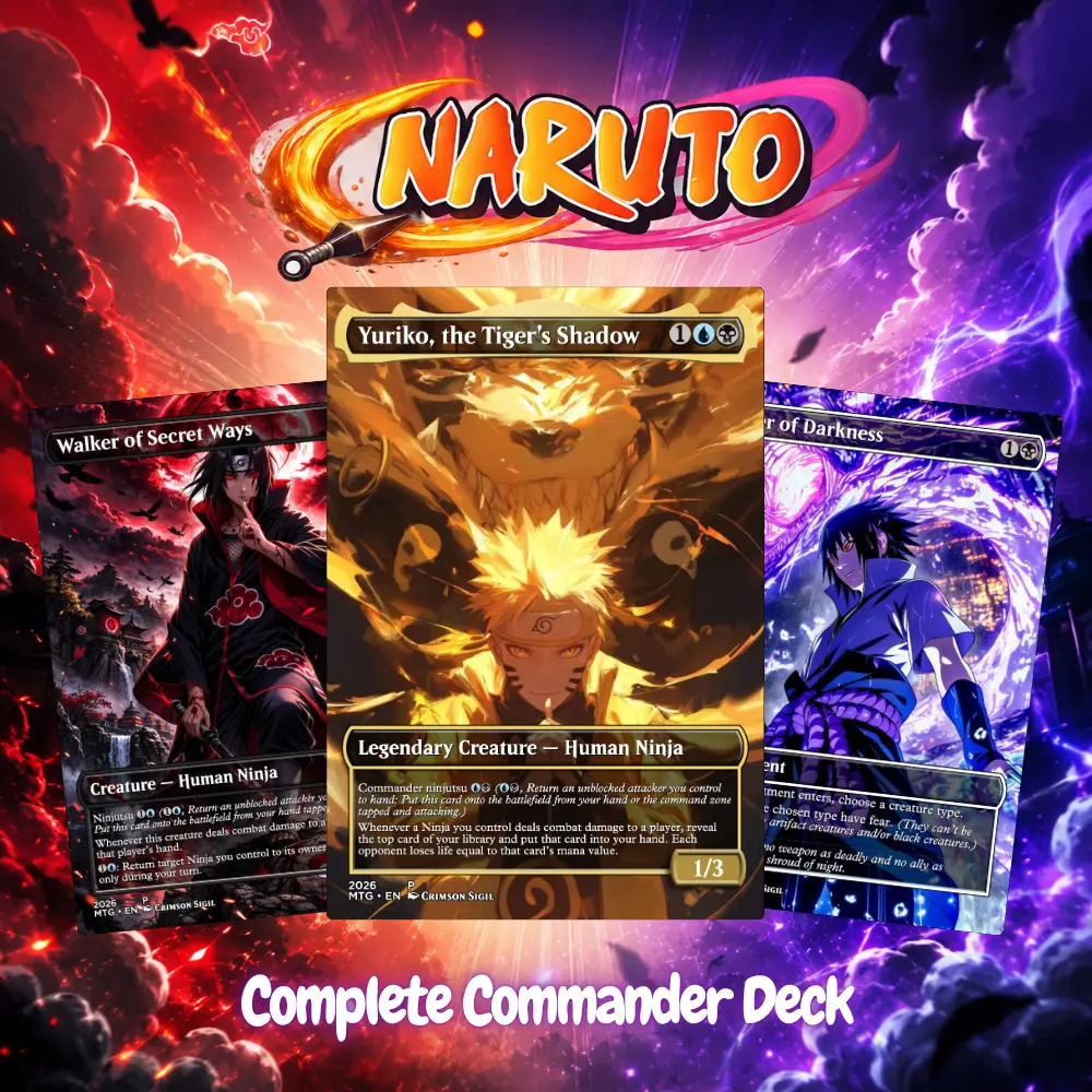 Shinobi Warrior Deck Proxy MTG – MTG Commander Ninja Tribal Strategy | Custom Proxy Card Set | EDH Deck + Token