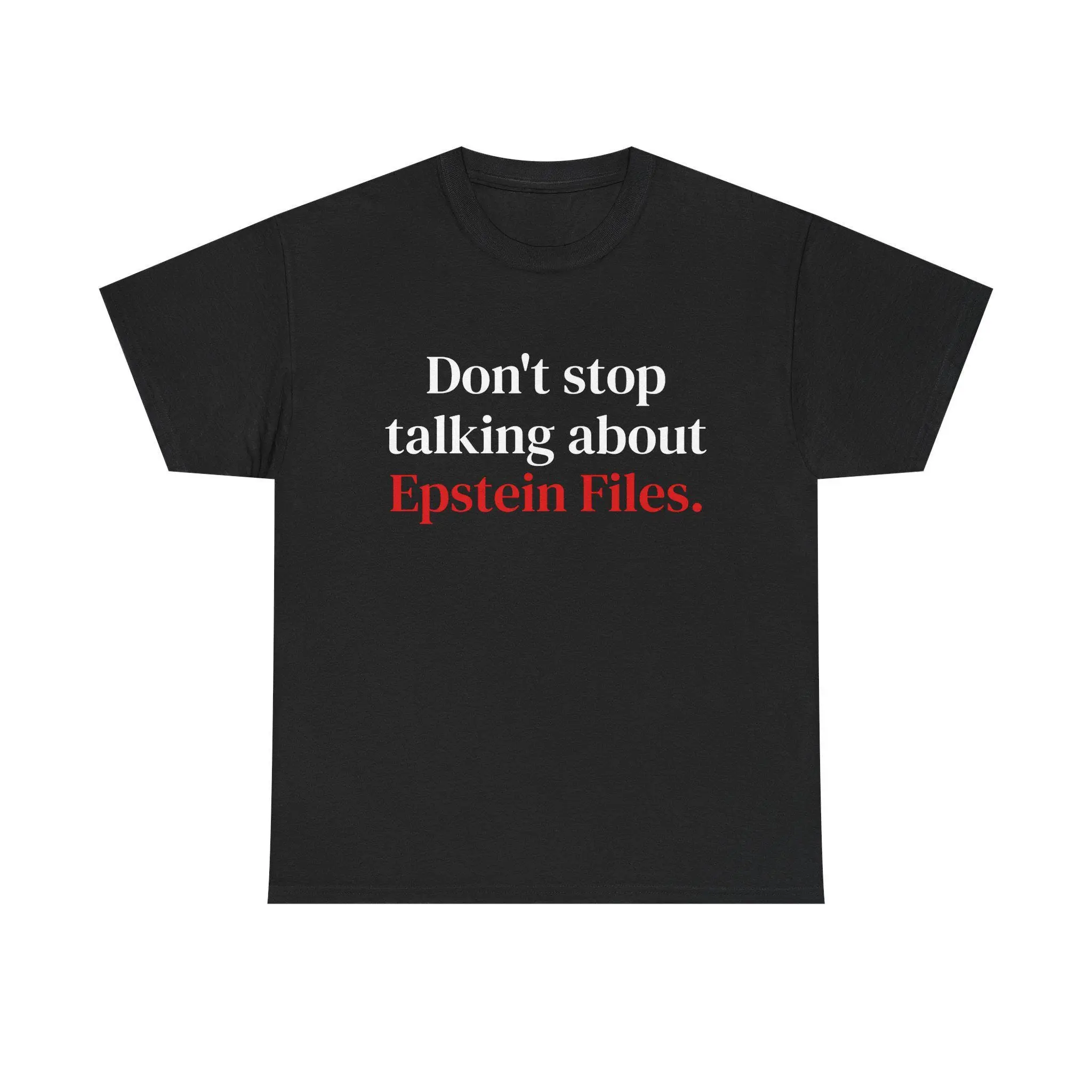Women's Epstein Files Graphic T-Shirt, Soft Casual Baggy Fit 100% Cotton Crewneck for True Crime & Conspiracy Fans