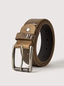 Men's Crocodile Embossed Pu Buckle Belt, Fashion Belt for Party, Daily Clothing Decor, Trendy All-match & Exquisite Belt for Birthday Gift