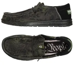 Howitzer Men's Slip-On Shoes Roam Ambush Sneakers with Camo Print Footwear