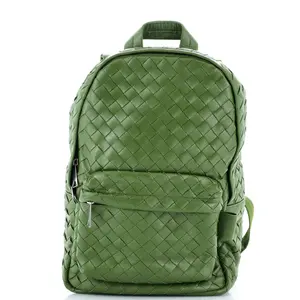 Pre-owned Bottega Veneta Leather Backpacks Front Pocket Backpack Intrecciato Medium by Rebag