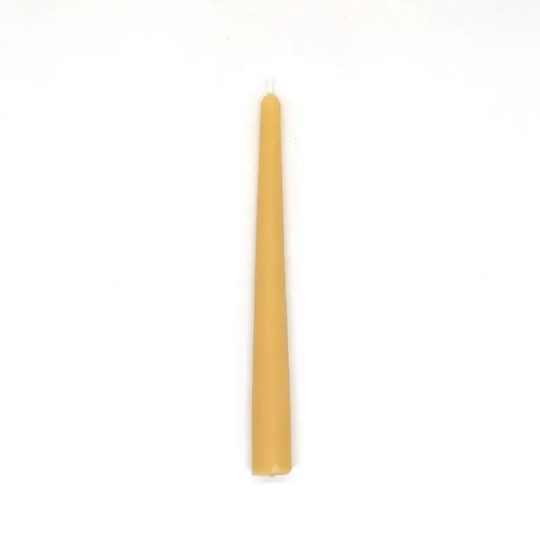 Indiana All Natural Beeswax Tapered Candle - Bee Wax Candles for Home Decor, All Natural Candles