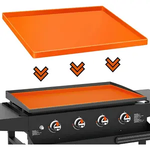 Griddle Mat for Blackstone, 36" -Grade  Cover Mat for Griddle Surface, Griddle Accessories, Griddle Outdoor Protector - Orange
