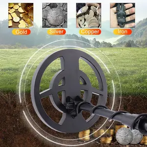 Deep Sensitive Metal Detector with Large LCD Display, Adjustable Rest, Waterproof Coil, Audio Tone, High Accuracy Prospecting Tool for Adults, Beginner-Ready with Manual Guide (Ideal for Beach Archaeology, Wet Surfaces)
