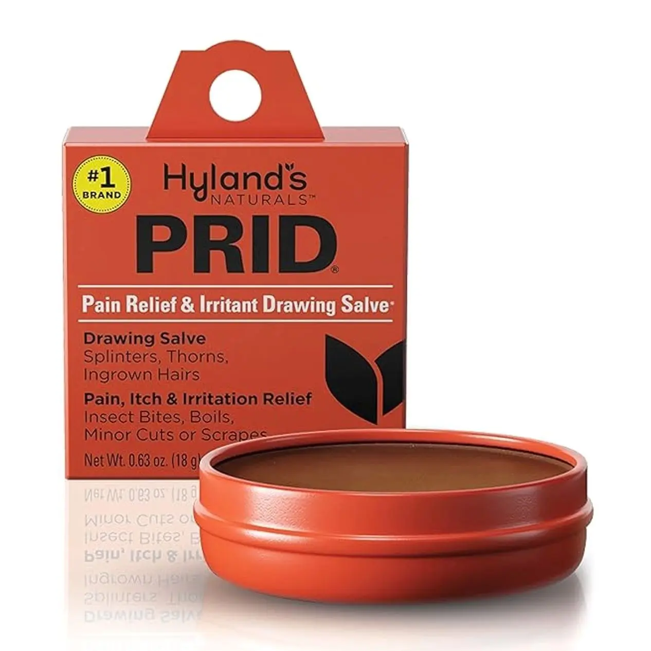 NEW 2025 Hyland's PRID Drawing Salve, Topical Skin Irritation Relief, For Splinters, Thorns, Ingrown Hairs, Itch Relief for Bug Bites, Boils, Minor Cuts and Scrapes, 18 Grams
