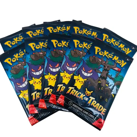 10 Pack Pokemon TCG Trick or Trade Booster Packs 2024 Halloween Card Lot Bundle