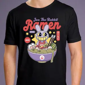 Jax Purple Rabbit Ramen Unisex T-Shirt // The Amazing Digital Circus Cartoons