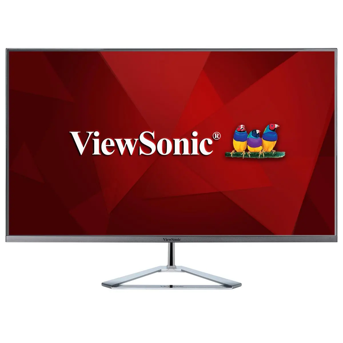 ViewSonic VX3276-2K-MHD 32" Ultra Slim WQHD 16:9 IPS LED LCD Monitor, Built-In Speakers, Silver