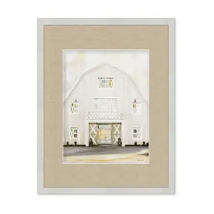 Courtside Market Wedding Barn 16" x 20" FramedArt