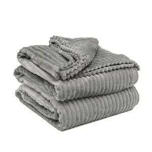 Ribbed Blanket for Kids and Adults - Soft and Cozy