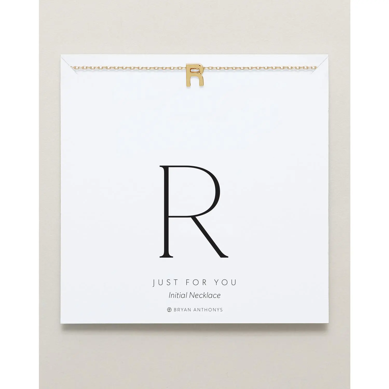 Just For You Initial Necklace — R