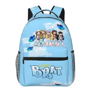 BRATZ all-over print large-capacity backpack for daily commuting, outdoor hiking, and business—cartoon casual merch laptop daypack school bag gift for women and men