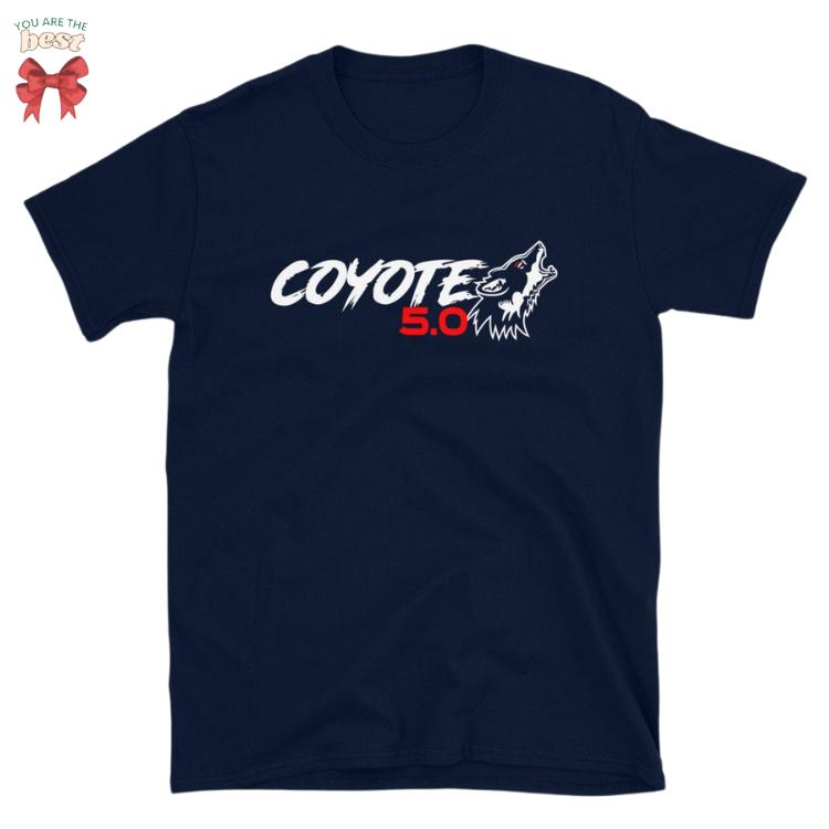 Ford Mustang COYOTE 5.0 GT Short-Sleeve Unisex T-Shirt, Gift for Dad, Coyote TShirt - cristina spolnick