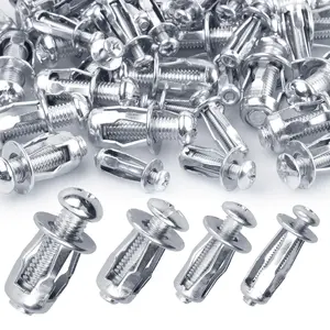40 count Expansion Screw Petal Nut, M4 M5 M6 M8 Jack Nuts, Petal Shape Metal Nut with Screws Assembly for Hollow Wall Iron  Plasterboard
